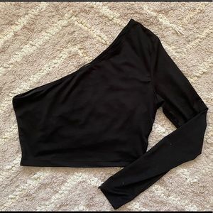 Shein One Shoulder Crop Top